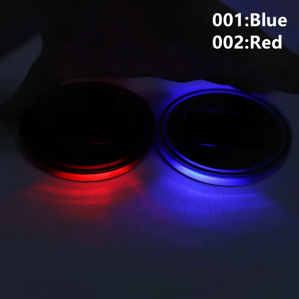 Universal 1pair Solar Energy LED Lights for Car Cup