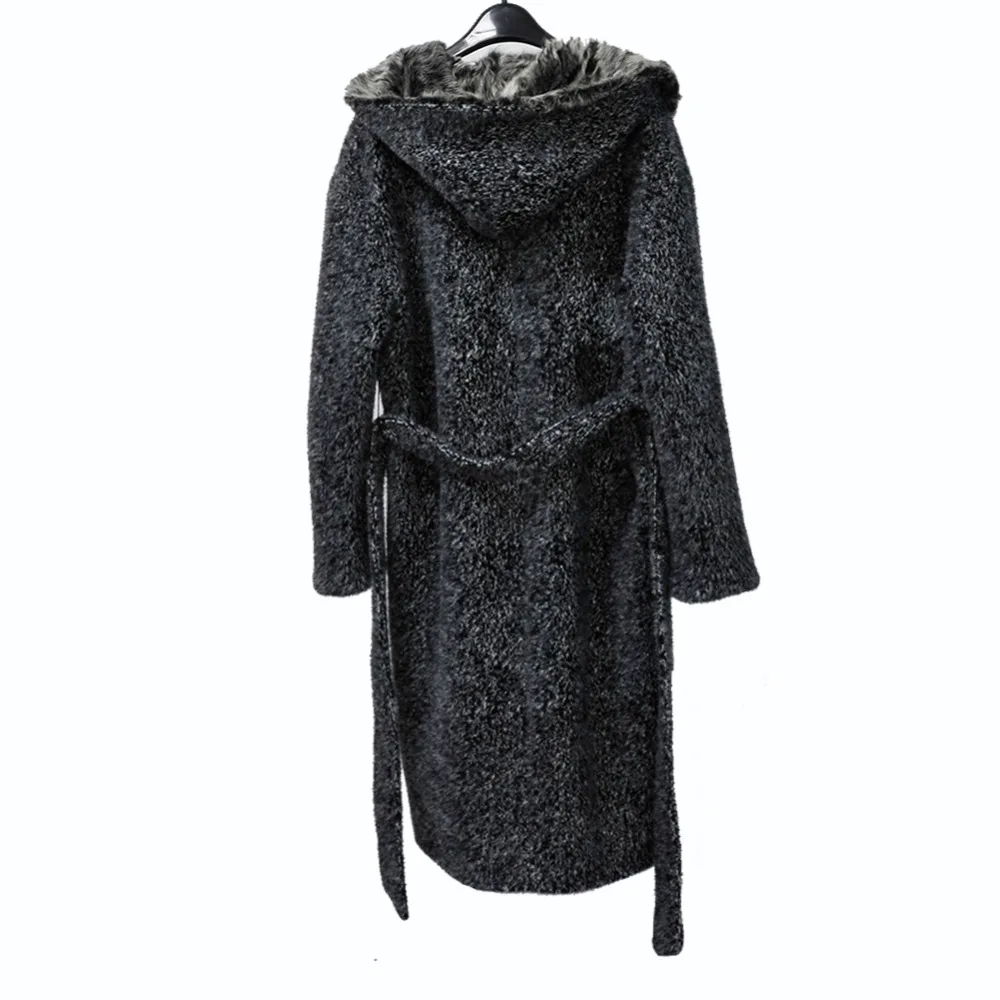 Manteau Style De Col Automne 2018 Femmes Mode Laine Poche Long Nouveau 7769 Loisirs Fourrure hiver Marine Dame Maylooks Bleu Veste 8waBxq7zxA