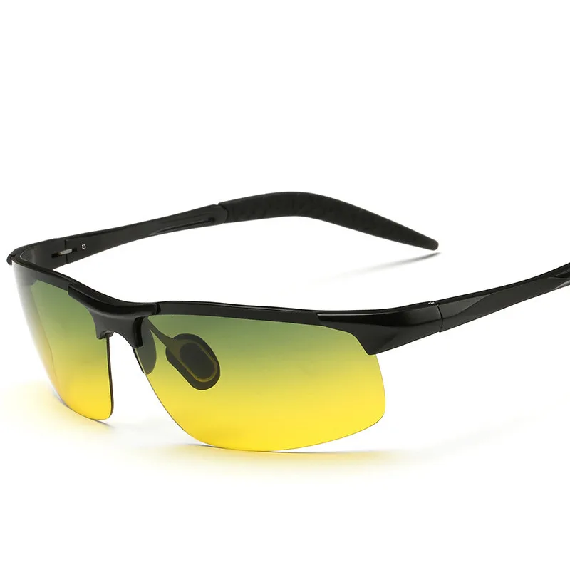HINDFIELDFashion алюминиевые магниевые солнечные очки ночного видения Поляризованные очки мужские брендовые водительские мужские солнцезащитные очки UV400 - Цвет линз: C1