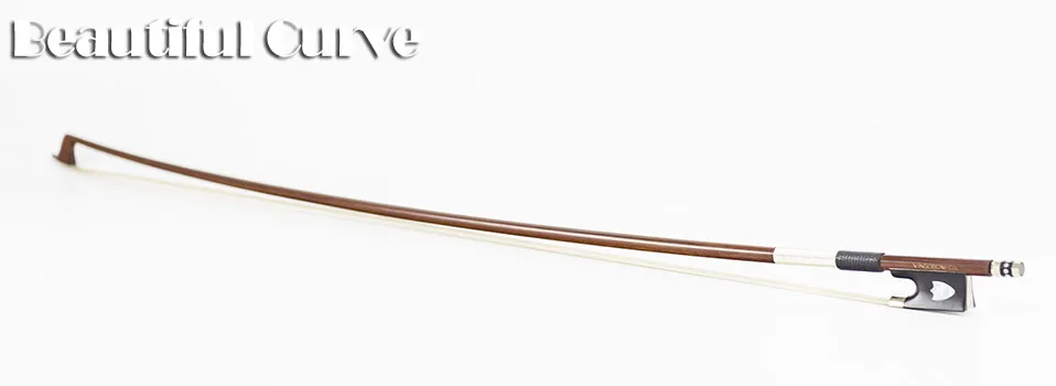 430 V 4/4 Размеры скрипки лук Пернамбуку Придерживайтесь черная лягушка никелевый серебристый смонтированный Природные Монголии конского волоса аксессуары Запчасти для скрипки