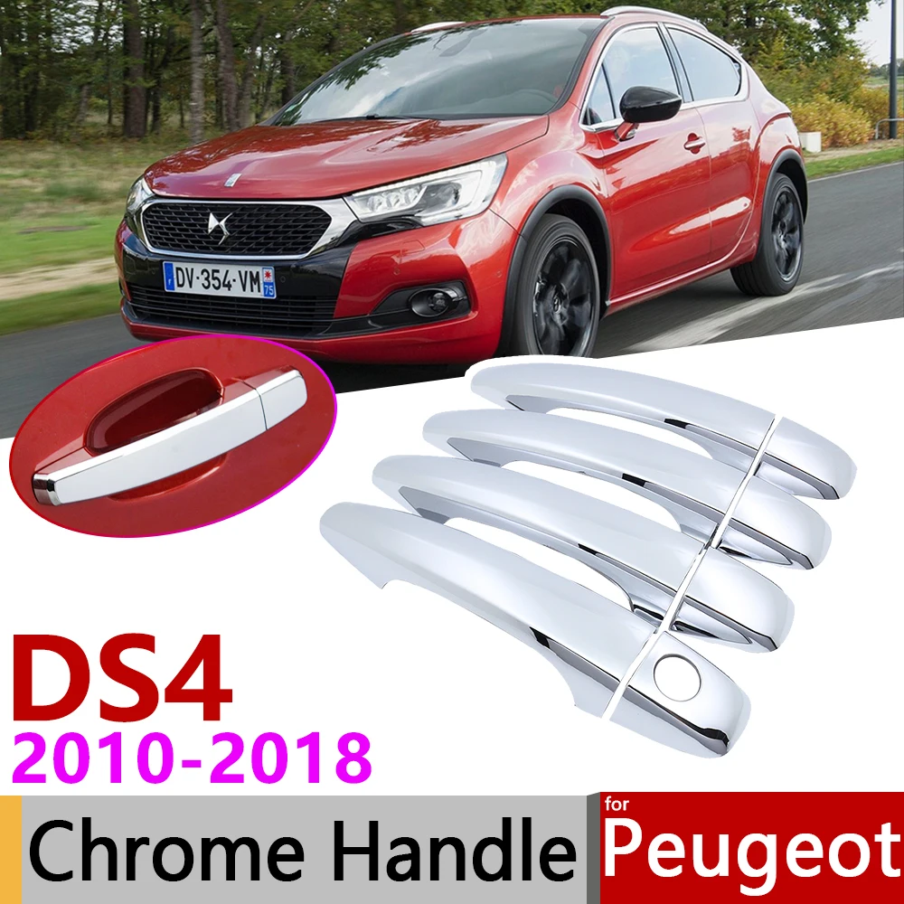 

for Citroen DS4 DS 4 2010~2018 Chrome Door Handle Cover Car Accessories Stickers Trim Set 2011 2012 2013 2014 2015 2016 2017
