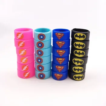 

Batman Superman Non Slip Rubber Band Silicone Vape Band Ring for e-Cigarette RTA/RDTA Atomizer Mechanical Mod Kit