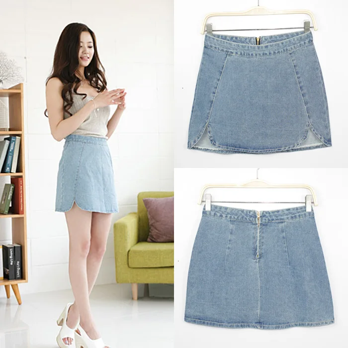 western denim skirt
