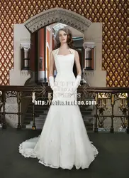 Бесплатная доставка vestido de noiva 2018 Новая Мода Романтический robe de mariage casamento длинное свадебное платье Мать невесты платья для женщин