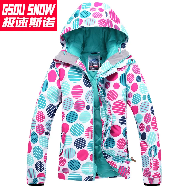Gsou traje de esquí de montaña nowboard Chaquetas Chaqueta de invierno para las mujeres Veste mujer traje de esquí chaquetas de esqui