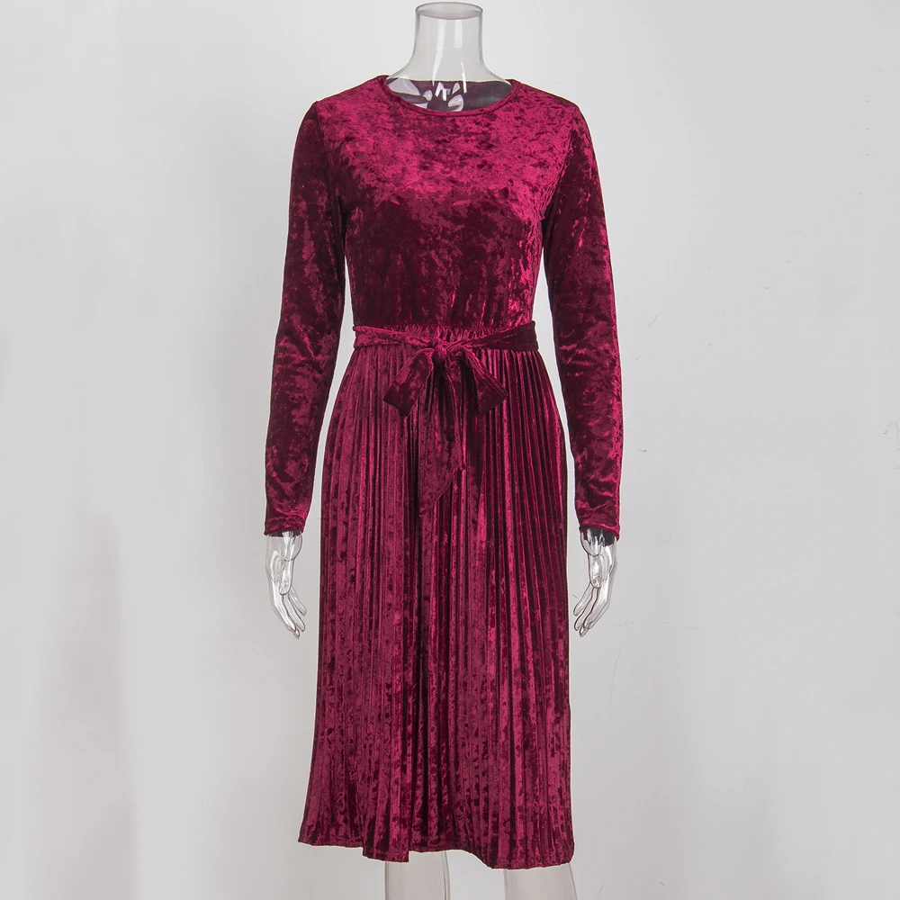 2019 Топ Мода полиэстер сплошной полный обычный Vadim Vestido Longo размера плюс Весна