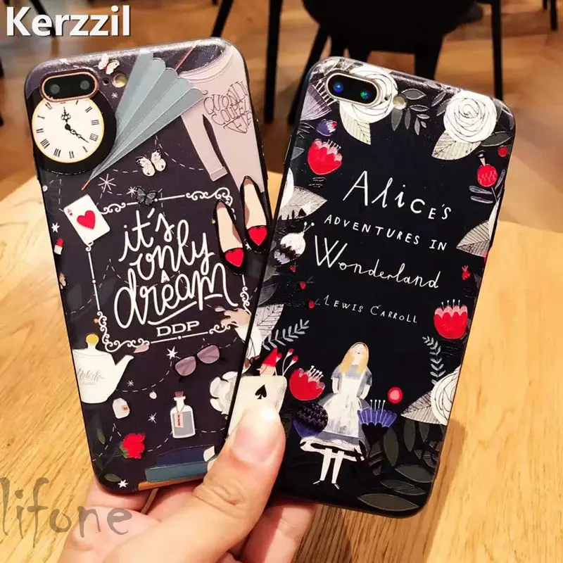 Мягкий чехол-будильник Kerzzil для iPhone 7 6 6S Plus милый чехол с принцессой |