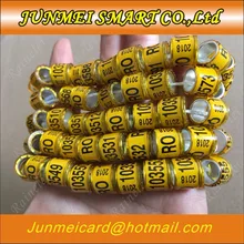 Голубь кольца птица кольцо желтый RO 103001-104000 большие слова высокого качества 8 мм