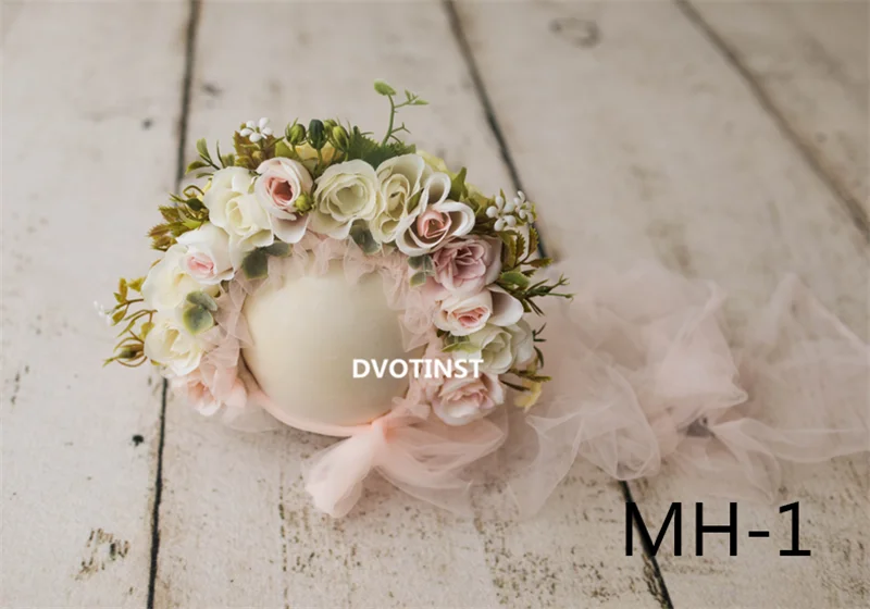 Dvotinst новорожденный реквизит для фотосессии для маленьких девочек Цветочная шляпа Имитация шляпка с цветком Fotografia аксессуары для студийной фотосессии реквизит