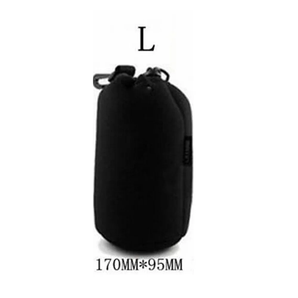 

Camera Lens Case L size Large Soft Neoprene Waterproof DSLR lens protector Pouch Bag flexible for canon nikon sony dslr lens