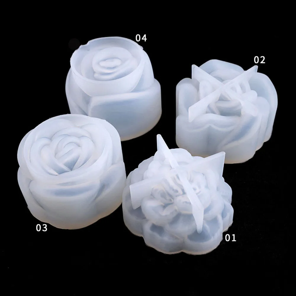 

1pc Silicone Mold Flower Rose Mirror Craft DIY Pendant Jewelry Decor Making Epoxy Resin Valentine's Day Rose Epoxy Jewelry Mold