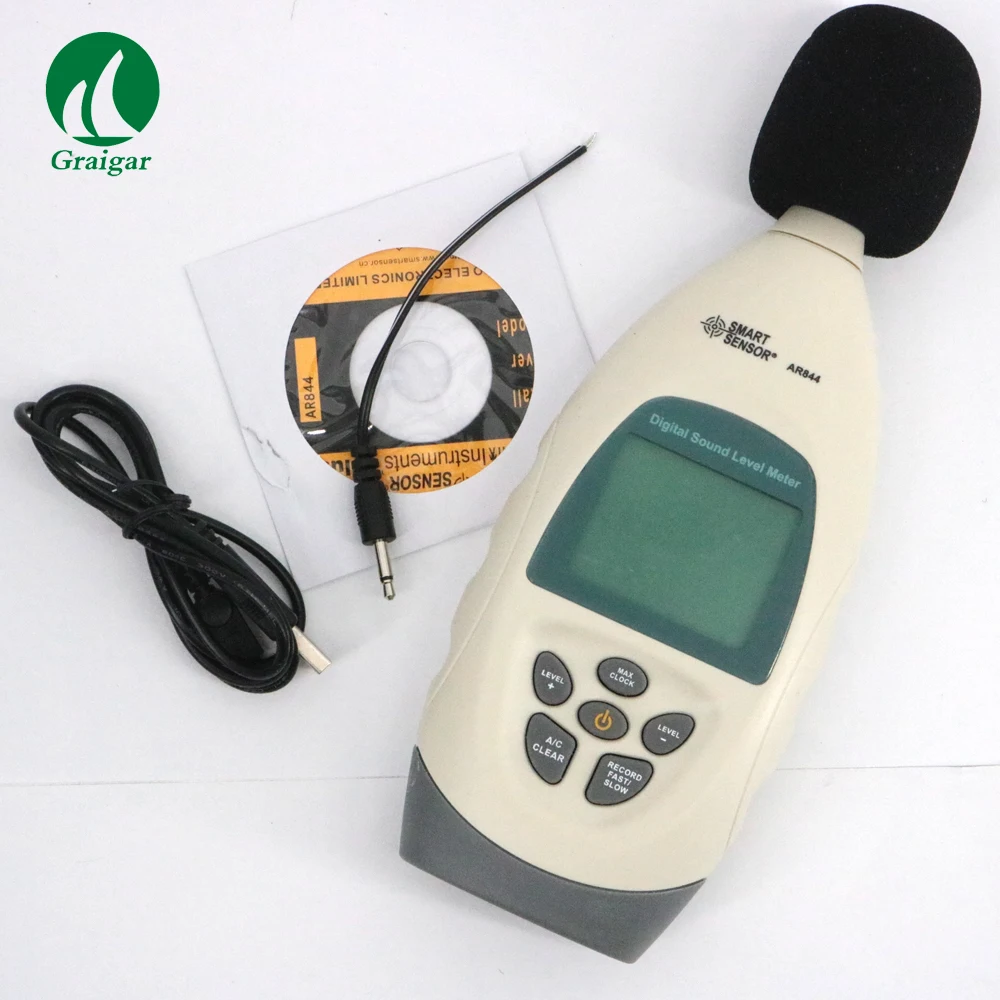 

AR844 Smart Sensor Sound Level Meter Measuring range 30~130dBA