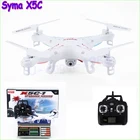 Cheap Syma X5C Explorers Quadcopter Drone 2.4G 4CH RC Mode 2 With HD Camera LCD RTF Free shipping