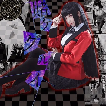 

Anime Kakegurui Yumeko Jabami Cosplay Costumes Japanese School Girls Uniform Full Set COSPLAYONSEN