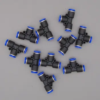 

free shipping PE-8, Pneumatic fittings 8mm tee fitting , push in quick joint connector PE5/16