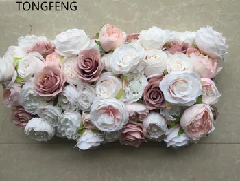 

10pcs/lot Artificial Wedding arch runner rose decorative silk flower props Wedding background decoration flower wall TONGFENG