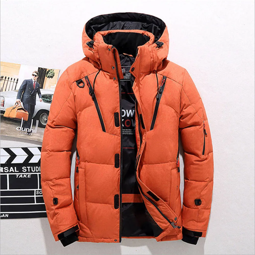 lower price  Jackets Men Winter Casual Outwear Windbreaker Jaqueta Masculino Slim Fit Hooded Fashion Overcoats H