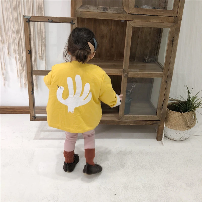 

New Winter Baby Girls Two-sided Wearing Cotton Coat Patterns Printed Warm Parkas 2018 Fashion Style Children Designer Clothing