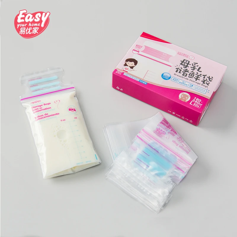 

BPA Free Breast Milk Storage Bag Zip Lock Breastmilk Stand Up Pouch Bag For Storing And Freezing