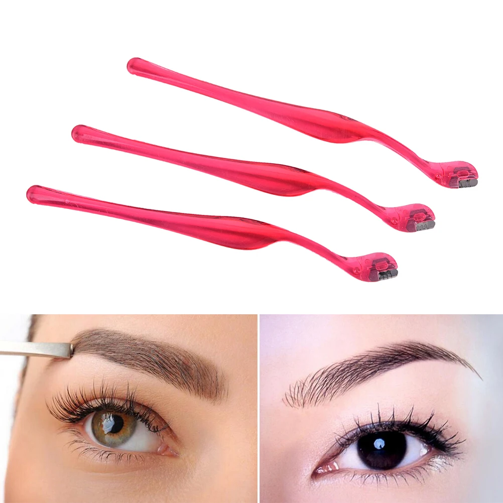 3PCS Women Face Care Mini Eyebrow Trimmer Safe Shaving Razors Small