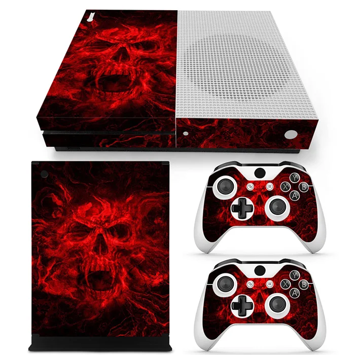 

Hot sale stickers Vinyl Skin Sticker Cover For Xbox ONE Console with 2 Controllers Protective Skin Decal For Xbox ONE S Gamepad
