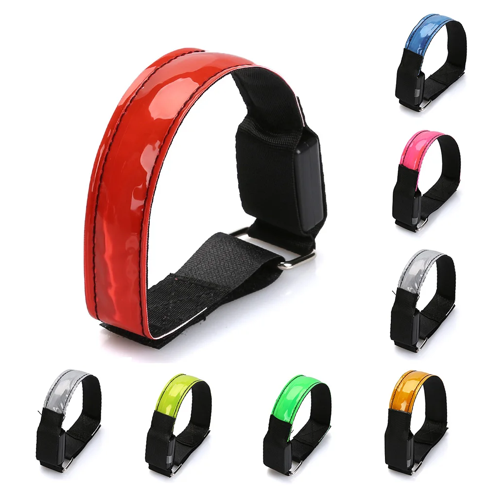 Discount Riding Bike Bicycle Light Glowing Band Portable Wristband Outdoor Sports Night Running Light Safety Jogging Led Arm Leg Warning 2
