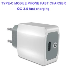 QC3.0 5 В/3 А Быстрая зарядка для мобильных телефонов type c to type c 3,1 EU US вилка стандартная дорожная настенная розетка для samsung s9 s10 huawei p20