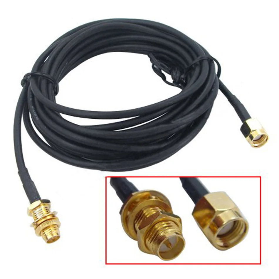 

HWEXPRESS 9m Meter Wifi Antenna Extension Cable Lead RP-SMA For Wi-Fi Routers D-LInk