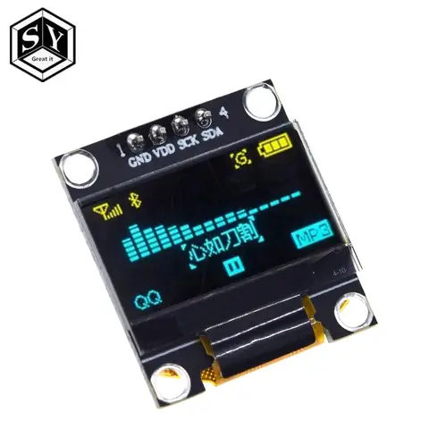 product 0.96 inch OLED IIC White/YELLOW BLUE/BLUE 12864 OLED Display Module I2C SSD1315 LCD Screen Board for Arduino