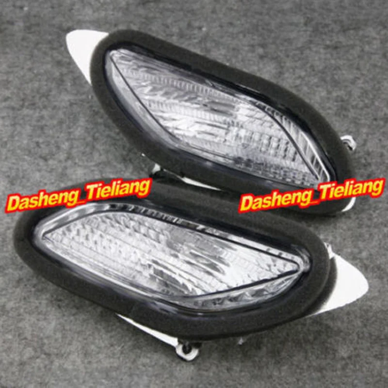  Motorcycle Front Turn Signals Light Lamp Indicator Blinkers Lens Cover Housing Shell For Honda ST1300 2002-2009 Pair 