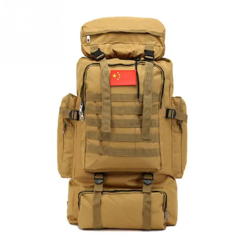 

New Hot 70L Large Capacity Mountaineering Backpacks Military Molle Camo Water-repellent Adjustable Mountaineering Backpacks #13