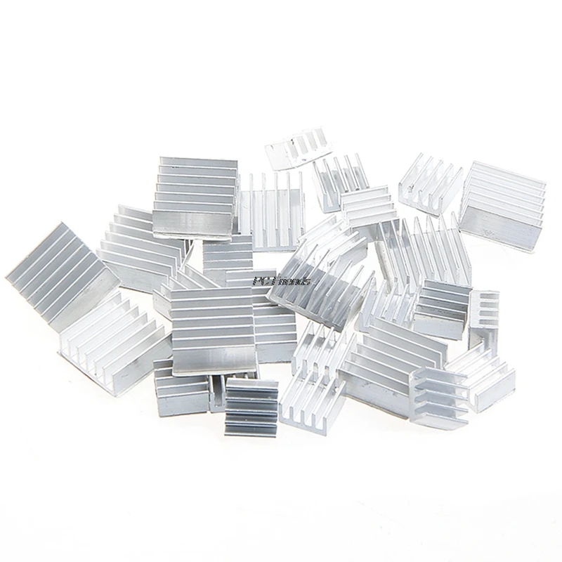 

10Pcs Heatsink Fans Pure Aluminum Heat Sink For Cooling Pi 2 For Raspberry Pi 3