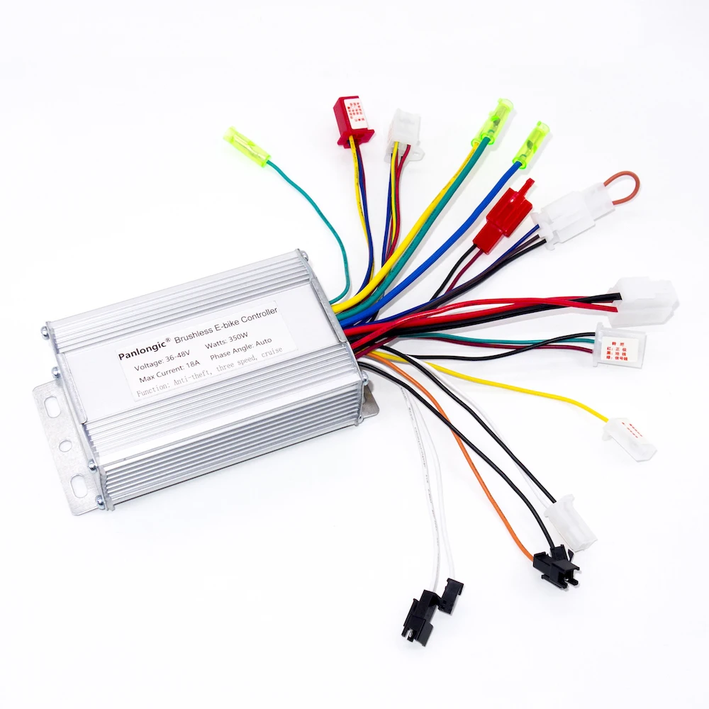 Electric Bicycle Scooter Brushless DC Motor Speed Controller 36V/48V 350W E-Bike 