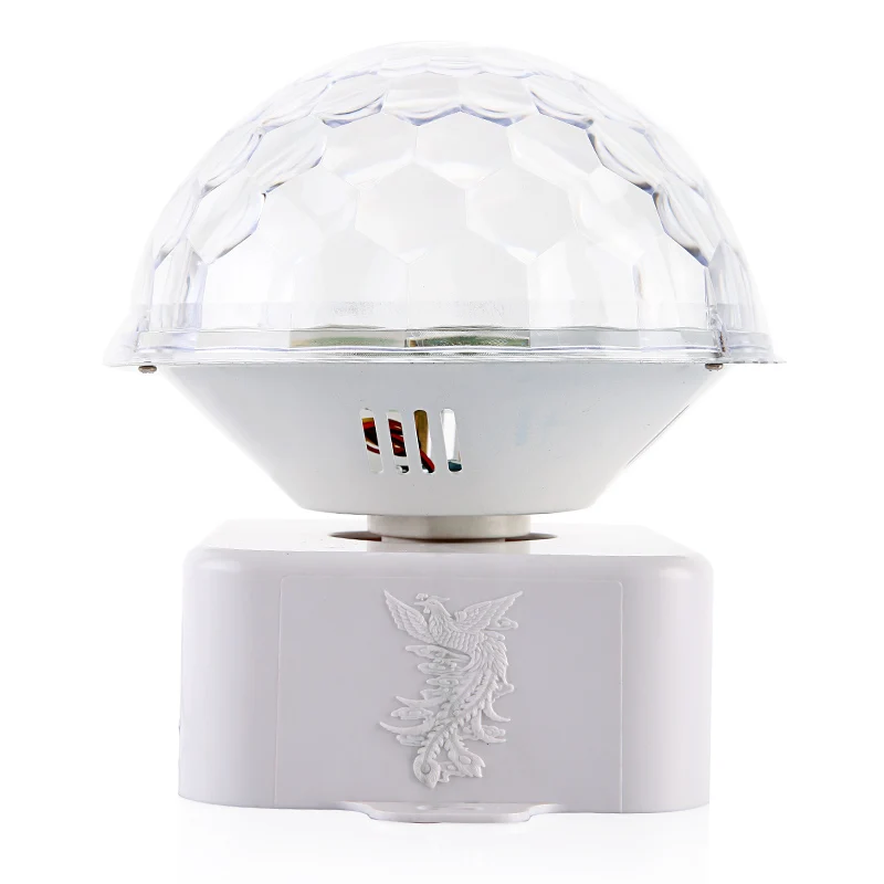 

Sound-activate Rotating LED RGB Crystal Magic Ball Effect Light Disco DJ Stage Lighting