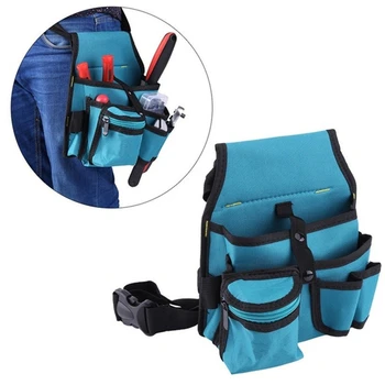 

Multi-Functional Oxford Cloth Bag Waterproof Electrician Tool Pouch with Adjustable Belt For Hardware Tools Car Repairman