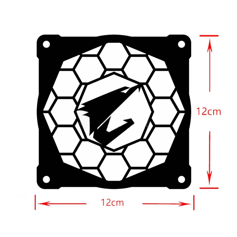 Компьютерные компоненты зеркало мейнфрейма для AORUS крышка вентилятора 12 см вентиляторы охлаждения Lengshui декоративная крышка с водяным охлаждением аксессуары
