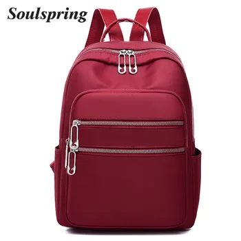 

New Brand Fashion Waterproof Oxford Multi-pocket Women Backpack High Quality School Bag For Women Casual Large Capacity Bags