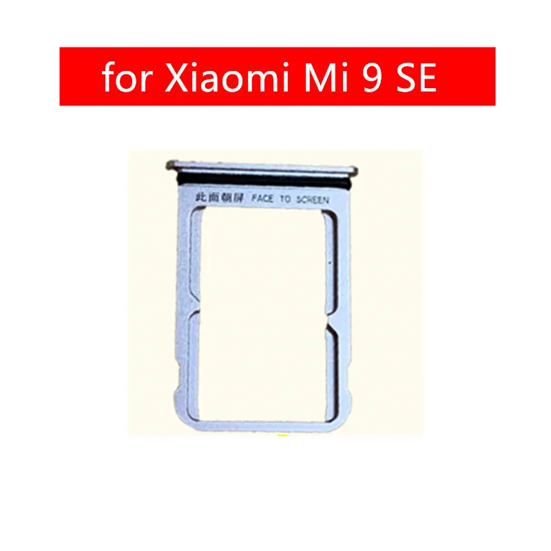 

for Xiaomi Mi 9 SE Card Tray Holder SIM Micro SD Card Slot Adapter Holder for Xiaomi Mi 9SE Repair Spare Parts
