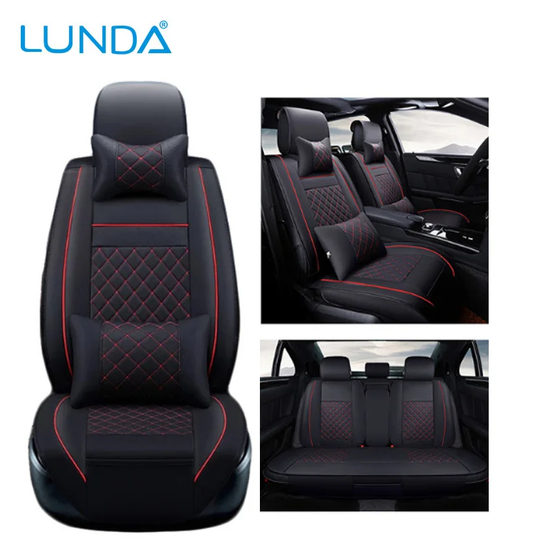 LUNDA (передние + задние) роскошные кожаные чехлы для сидений автомобиля Ford Focus 2 3 kuga