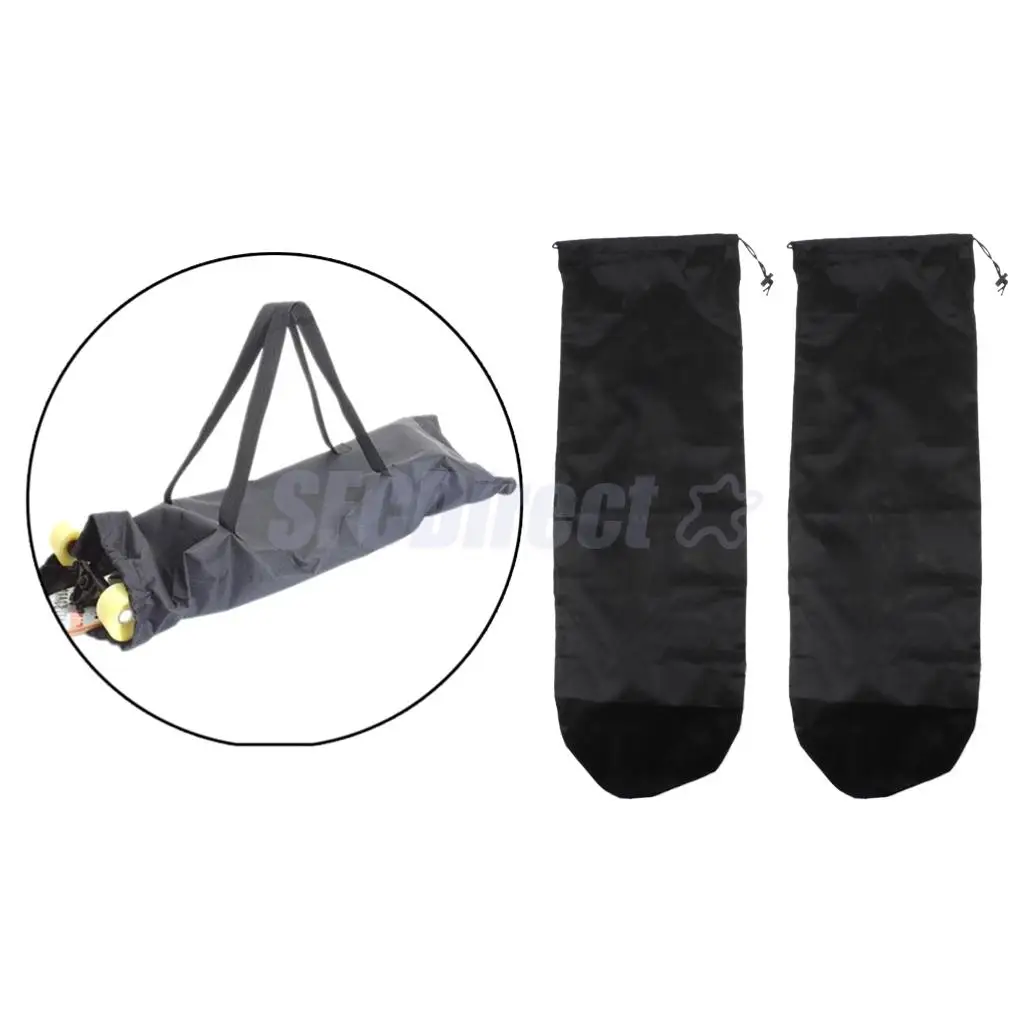 2pcs Portable Skateboard Carrying Protection Bag Banana Board Holder Pouch