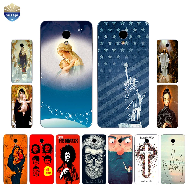 

For Meizu M1 M2 M3 M5 M6 Note Phone Case For Meilan M3 Note Pro Shell For Meizu M3 MAX Cover Soft TPU Saint Lady Design Painted