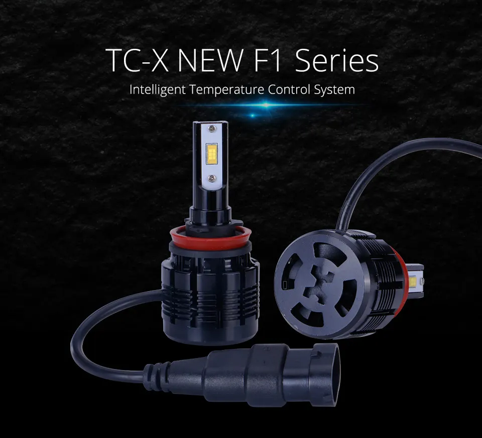 TC-X фар автомобиля H7 H4 LED H8 H11 HB3 9005 Диодная лампочка для авто HB4 9006 H1 H3 H13 9004 9007 свет лампы для автомобилей 6000 К avtolamp