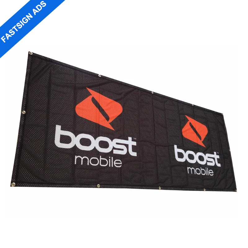 

FASTSIGN Promotional Event Mesh Fence Banners for People Control Fence