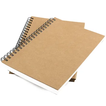 

Retro Spiral Coil Notebook Sketchbook Diary Journal Book Student Note Pad Book Memo Blank Page Travel Notebook School Supplies