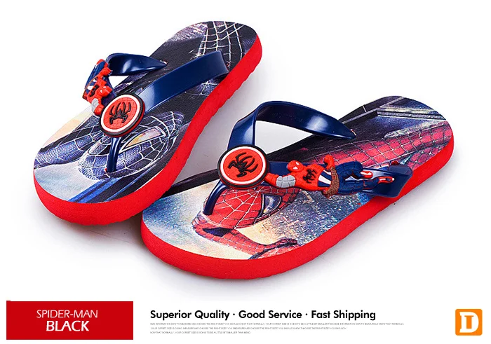 2017 cartoon children slippers Spider man boys slippers Captain America beach summer kids slippers indoor shoes home sandals  girls 530 (10)