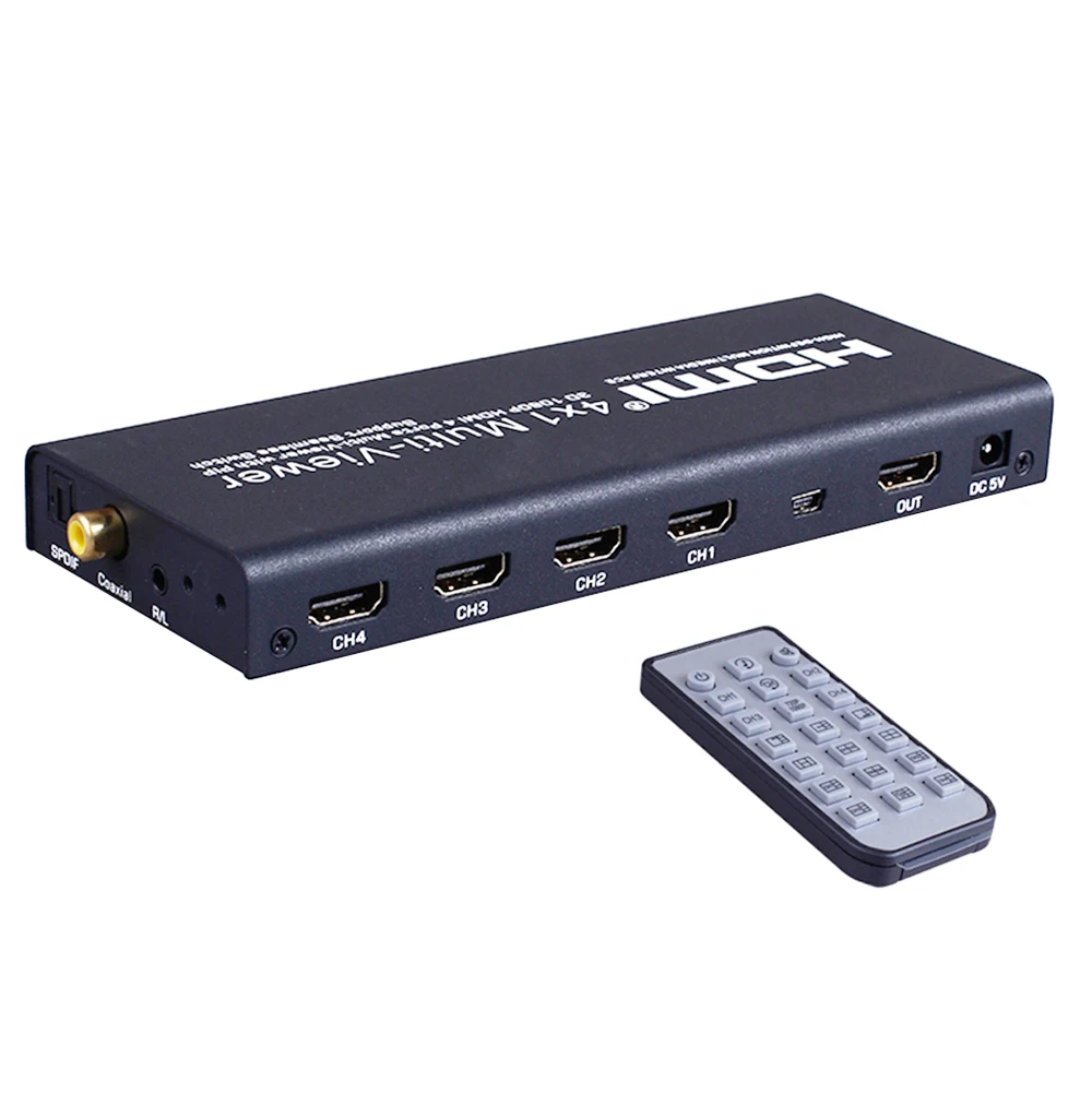 1080P 3D 4x1 HDMI Multi Viewer HDMI Quad Screen Real Time Multi Viewer