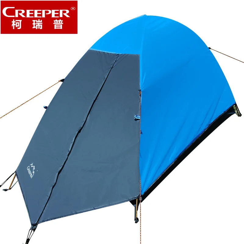 

Creeper Single double tent Outdoor water repellent riding one person account Ultralight four season aluminum pole tent