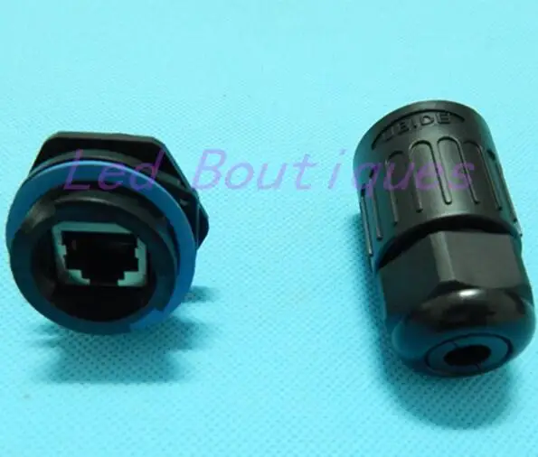 Best Price 100 pair waterproof RJ45 socket panel mount connector ship to Italy