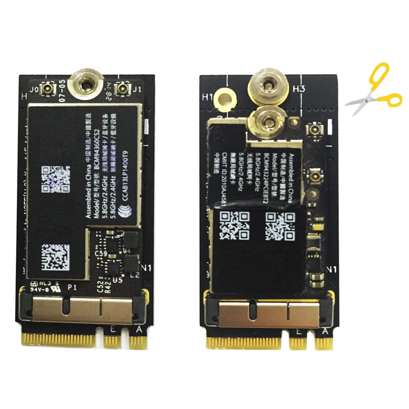 Wi Fi адаптер bcm9360cs2 BCM943224PCIEBT2 12 6Pin беспроводная карта для NGFF Key A/E M2 WiFi карты сетевая