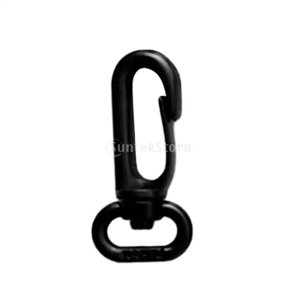 10 Pieces Strong Durable Plastic Swivel Spring Snap Hook Clip Fits 12mm Scuba Diving Webbing Strap Lanyard